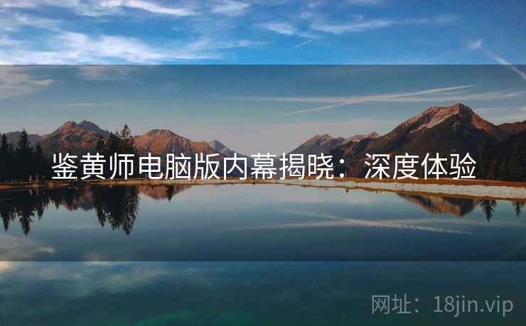 鉴黄师电脑版内幕揭晓：深度体验