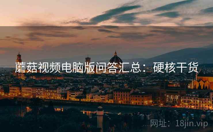 蘑菇视频电脑版问答汇总：硬核干货